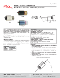 Thumbnail of document Manual - OLS Optitrol Optical Level Switch